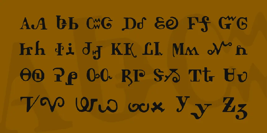 Tschiroki font