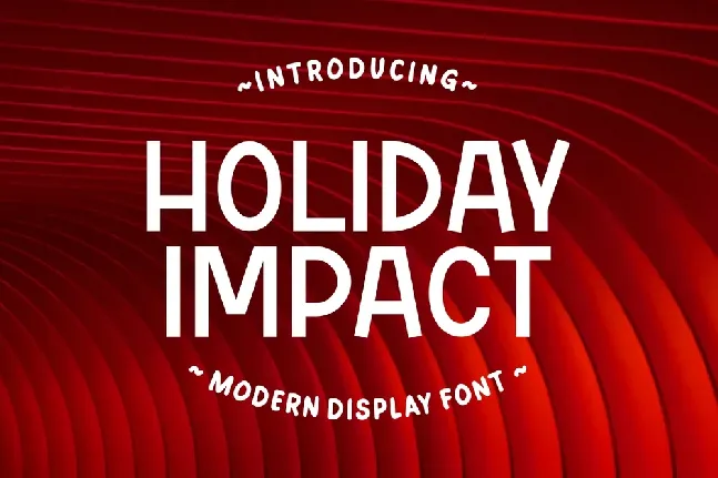 Holiday Impact font