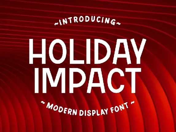 Holiday Impact font