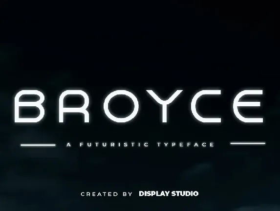 Broyce font