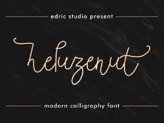 Heluzenut Handwritting font