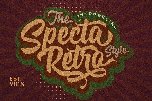 Specta Retro Script font