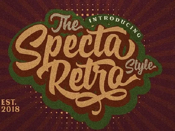 Specta Retro Script font