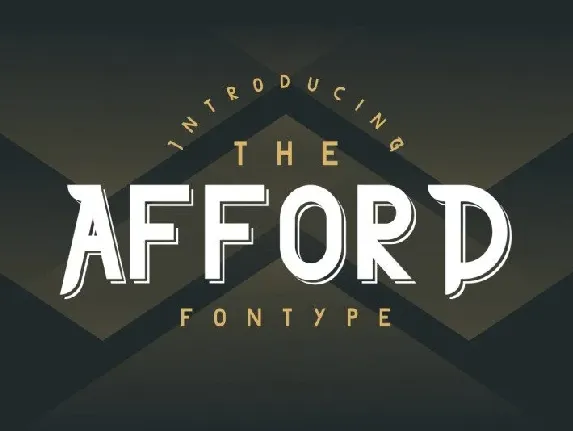 The Afford Display font