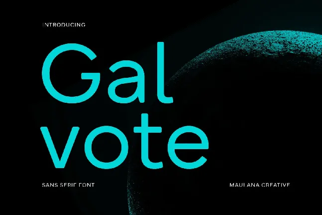 Galvote font