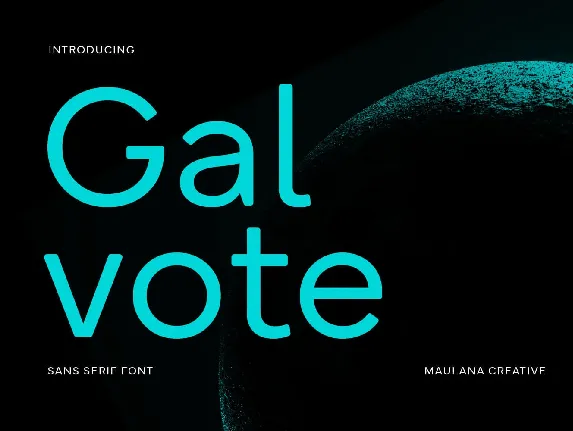 Galvote font