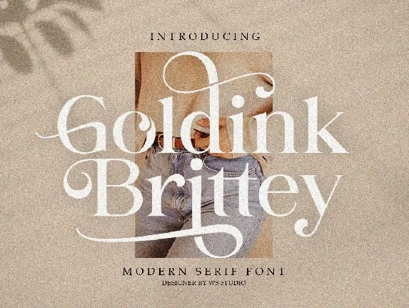 Goldink Brittey font