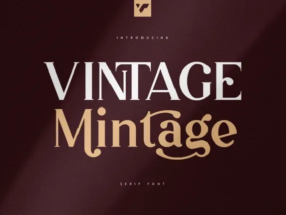 Vintage Mintage font