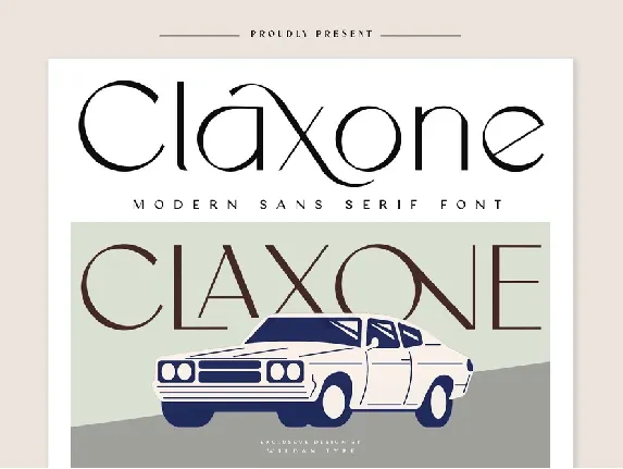 Claxone font