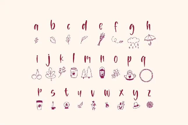 Autumn Dingbats font