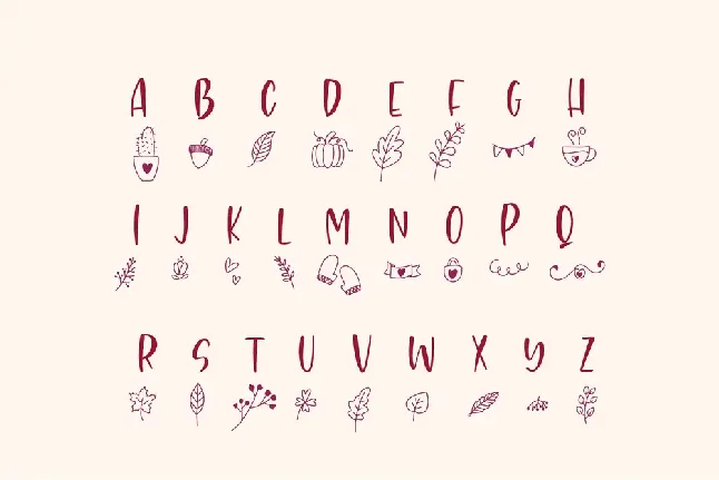 Autumn Dingbats font