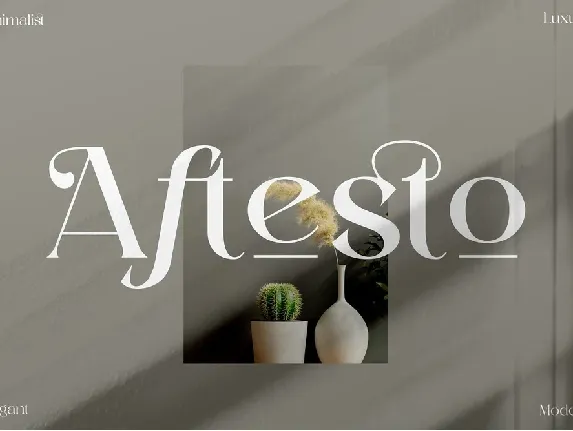 Aftesto font