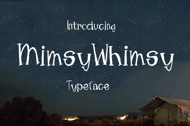 Mimsy Whimsy Typeface Free font