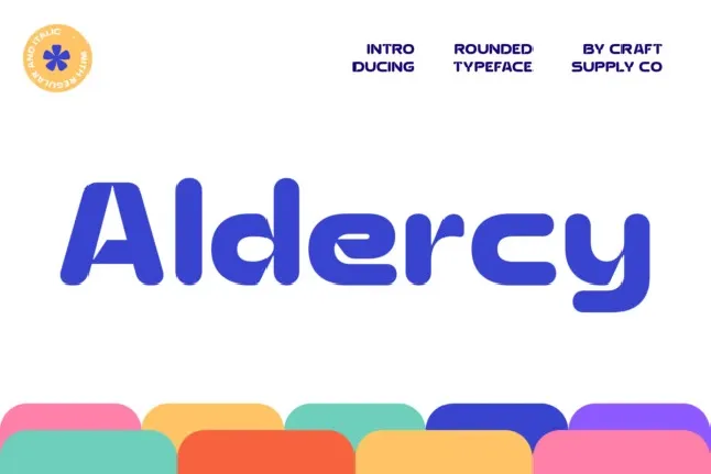 Aldercy Rounded font