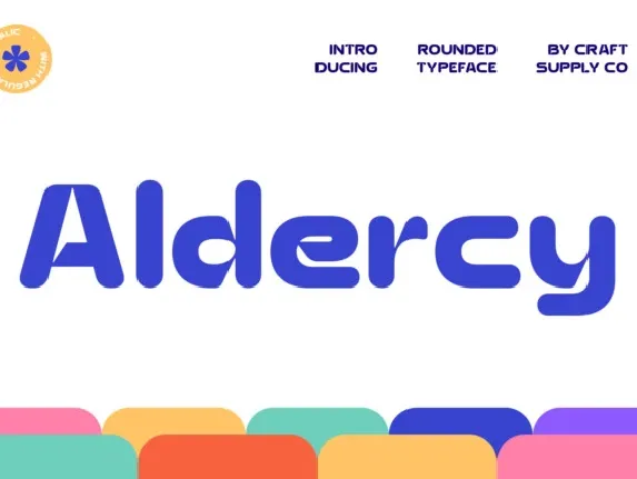 Aldercy Rounded font