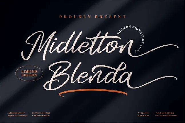 Midletton Blenda font