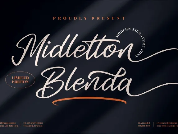 Midletton Blenda font