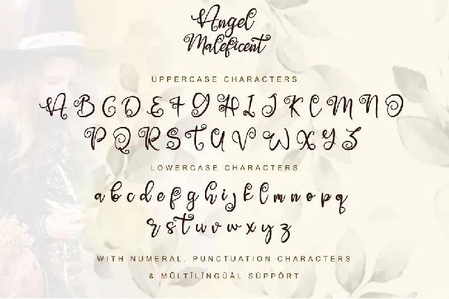 Angel Maleficent font