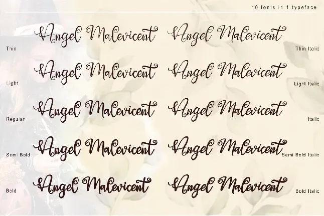 Angel Maleficent font