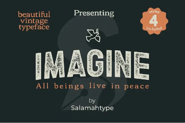 Imagine font