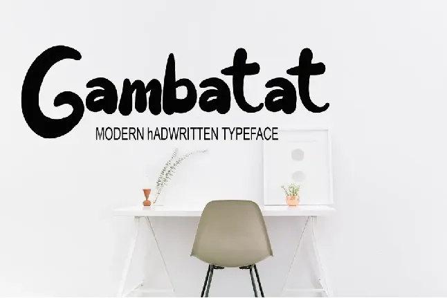 Gambatat font