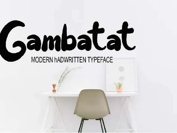 Gambatat font