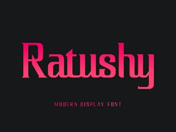 Ratushy font