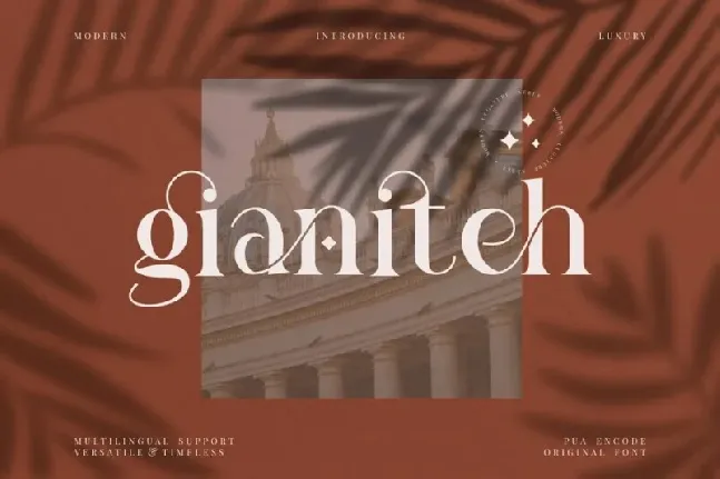 Gianiteh font