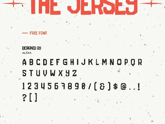 Jersey font