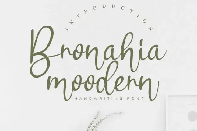 Bronahia Handwritten font