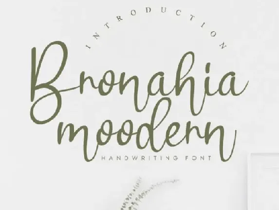 Bronahia Handwritten font