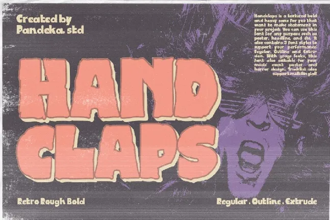 Handclaps DEMO font