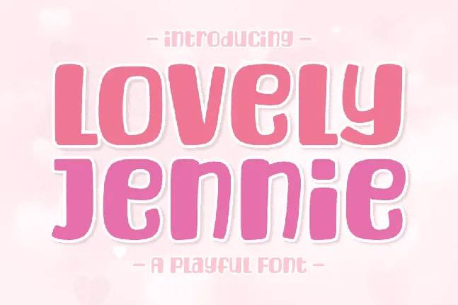 Lovely Jennie font