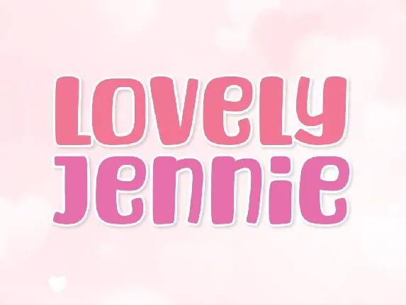 Lovely Jennie font