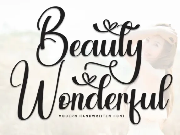 Beauty Wonderful Script font