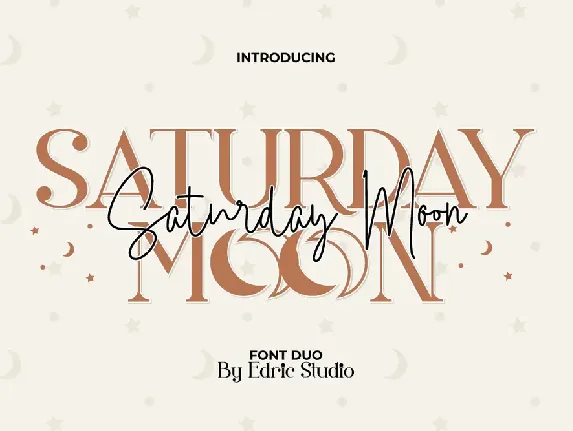 Saturday Moon Demo font