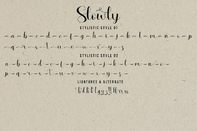 Slowly font