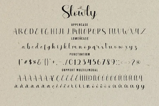 Slowly font