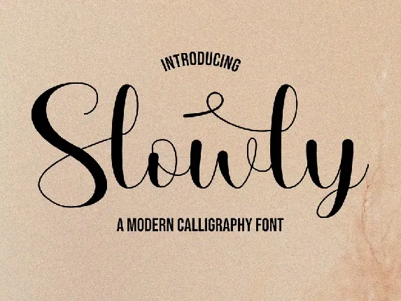 Slowly font