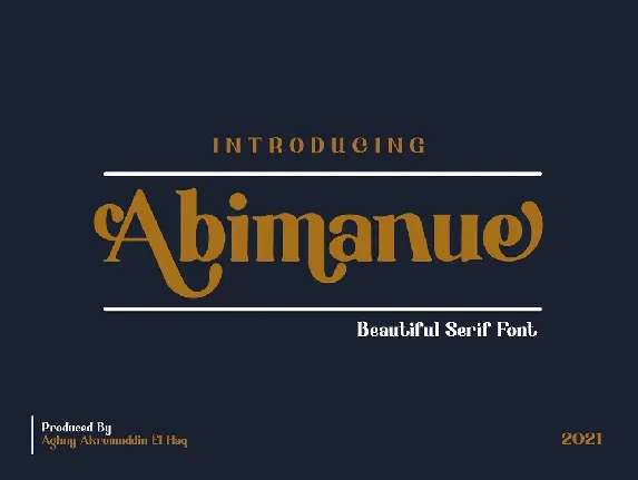 Abimanue font