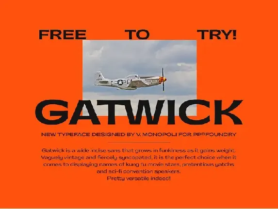 Gatwick font