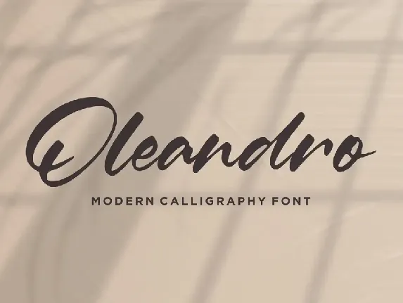 Oleandro font