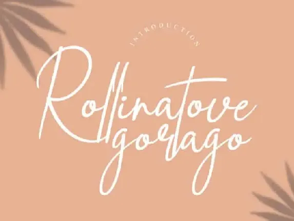 Rollinatove Handwritten font