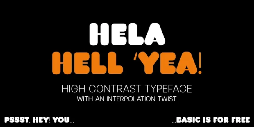 Hela Dysplay Family font