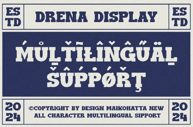 DRENA font