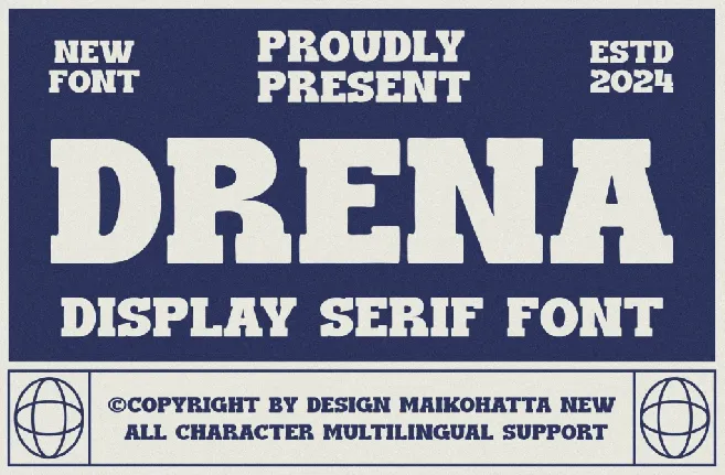 DRENA font