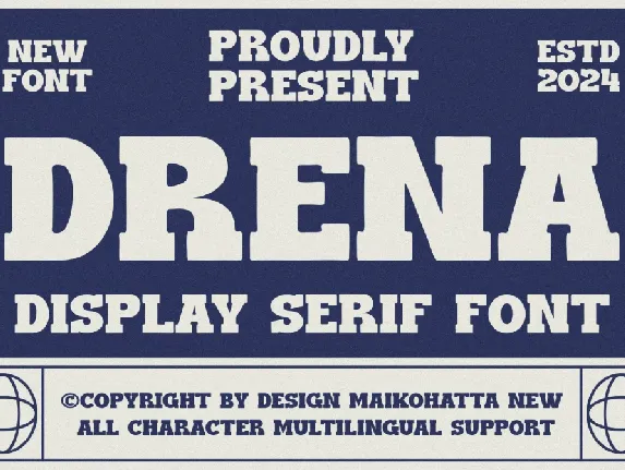 DRENA font