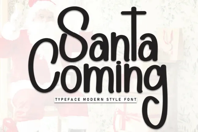 Santa Coming Display font