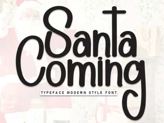 Santa Coming Display font