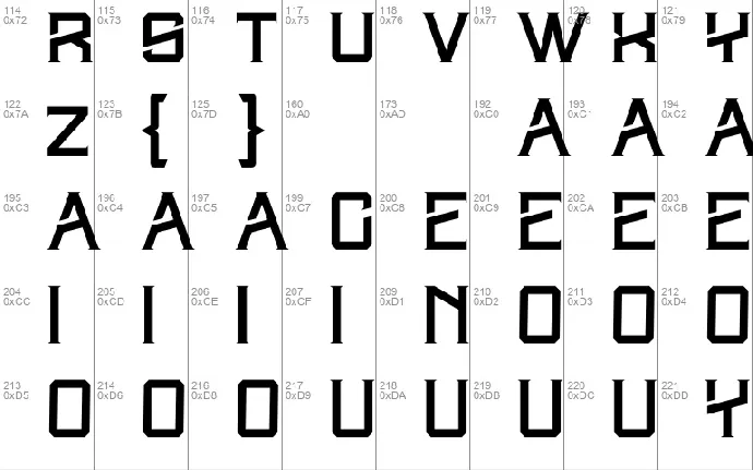 Entity font